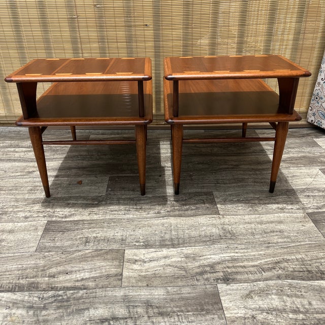 A Pair of Newly Refinished Mid Century Modern Side Tables by Lane Acclaim Circa 1960s For Sale - Image 9 of 18