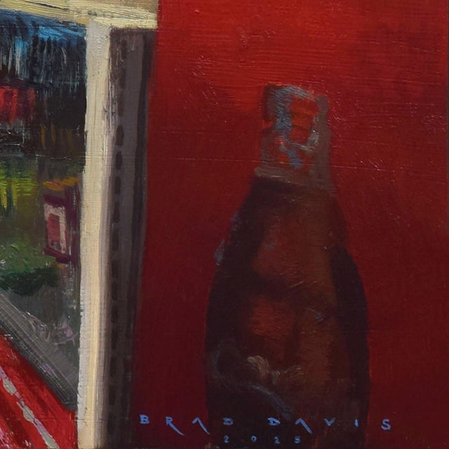 Dollar Tree by Brad Davis | Oil on wood panel Interior of a dollar store with checkout counters. For Sale - Image 4 of 5