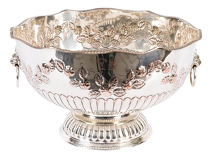 Antique Scottish Silver-Plated Copper Wine Cooler with Napier Clan, 19th Century