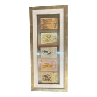 Artist Purvis Young Oil on Paper, 5 Pieces Framed or Unframed Approx 6x 9 “Each For Sale