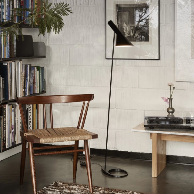 Arne Jacobsen Hot! Electric Orange Aj Floor Lamp For Sale - Image 4 of 4