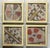 Set of Four 19 Century Antique Silk Suzani Wall Hanging For Sale - Image 9 of 12