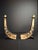 Metal Vintage Mid-Century Eilon Mosaics Hand-Hammered Copper & Holy Land Stone Shofar Candlesticks For Sale - Image 7 of 15