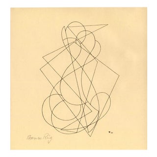 Thomas Ring, Construction, 1921, Woodcut For Sale