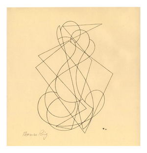 Thomas Ring, Construction, 1921, Woodcut