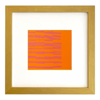 Ellsworth Kelly 1999 Pink and Orange 9 Framed Reproduction For Sale
