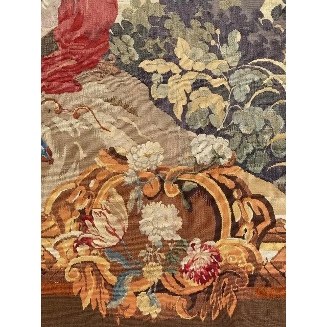 Antique French Aubusson Tapestry For Sale - Image 6 of 18