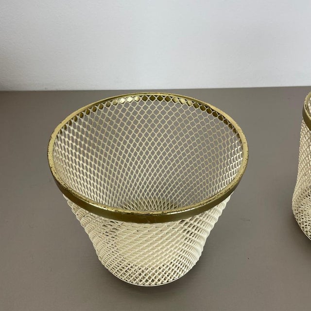 Flower Pots attributed to Mathieu Matégot, France, 1950, Set of 2 For Sale - Image 6 of 18