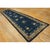 Chinese 1900s Navy Classic Greek Key Antique Chinese Peking Hallway Runner Rug 4'x 18'4" For Sale - Image 3 of 6