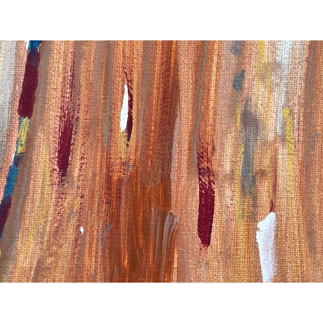 Abstract 1990s Abstract Original Art Acrylic on Canvas Painting For Sale - Image 3 of 4