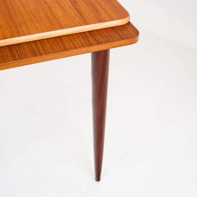 Scandinavian Style Teak Dining Table with Extensions, France, 1960s For Sale - Image 6 of 15