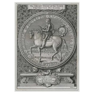 Great Seal of Richard Cromwell with a Prospect of London For Sale
