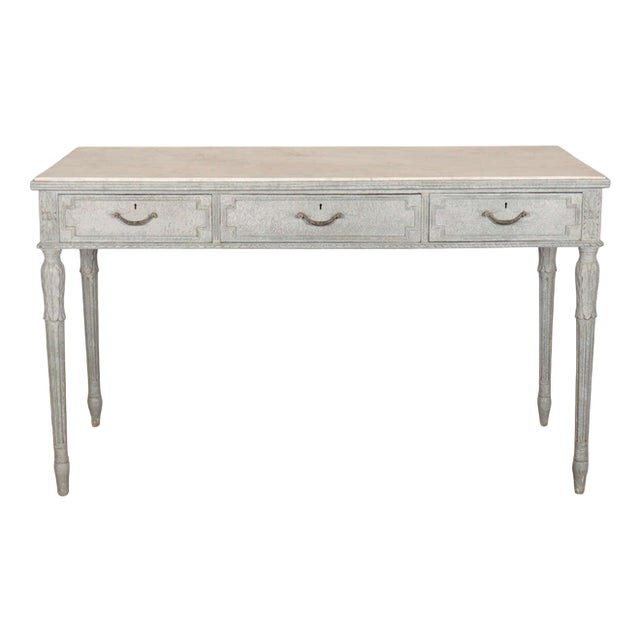 Swedish Painted Writing Table, 1890s For Sale