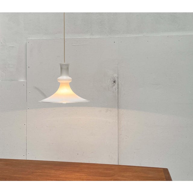 Vintage Danish Etude Glass Pendant Lamp by Michael Bang for Royal Copenhagen, Holmegaard, 1970s For Sale - Image 15 of 18