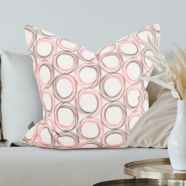 24 x 24 Demo Coral Pillow - Down Fill For Sale In Chicago - Image 6 of 8