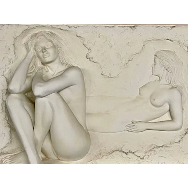 Modern Bill Mack 3d Figural Wall Sculpture, "Reflection", Monumental in Size, Nude For Sale - Image 3 of 13
