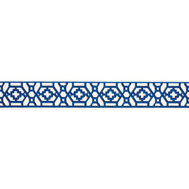 Inspired by Elsie de Wolfe's trellised rooms, Zanzibar Trellis Tape is a fretwork pattern from the 1970s reimagined as a...