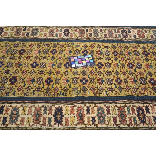 Textile Antique Kuba Rug 3'2'' x 4'7'' For Sale - Image 7 of 9