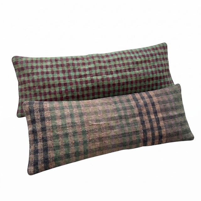 This beautiful 16'' X 47'' pillow cover set was made from authentic Turkish Kilim pieces. Bright colors of wool adorn the...