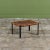 Brown Small Woven Leather Bench by Swift and Monell For Sale - Image 8 of 18