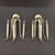 A pair of Art Deco period three arm sconces from Germany circa 1930.