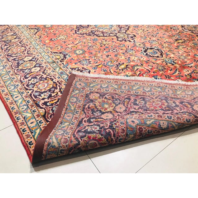 Tan Mid-Century Hand-Crafted Wool Carpet, 1957 For Sale - Image 8 of 16