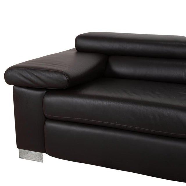 Courage Corner Sofa in Brown Leather from Ewald Schillig For Sale - Image 9 of 18