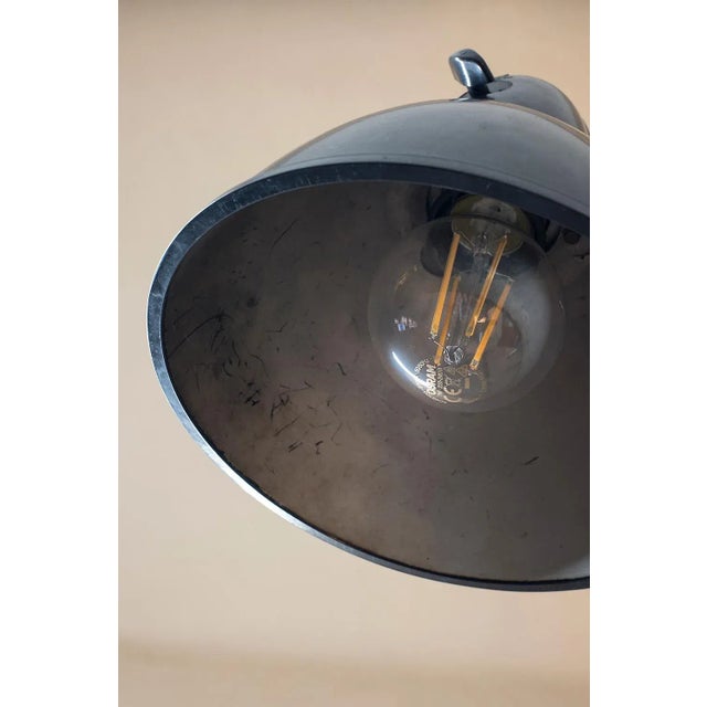 Mid-Century Industrial Vera Workshop Lamp from VEB Leuchtenbau, 1950s For Sale - Image 9 of 11
