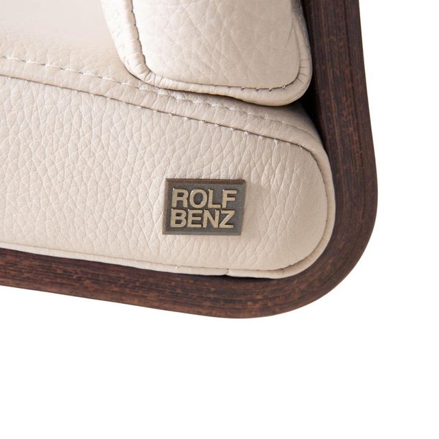 Beige 8100 Leather Chairs from Rolf Benz, Set of 4 For Sale - Image 8 of 13