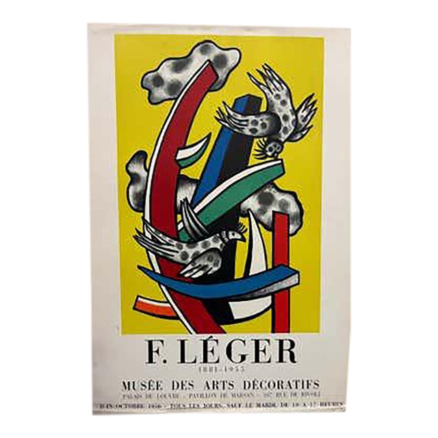 F. Leger 1956 Exhibition Poster, Modern Style, Mid-20th Century, Paper For Sale