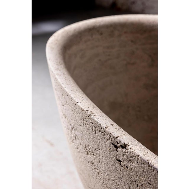 Contemporary Large Stone Bathtub by Studio Loho For Sale - Image 3 of 10