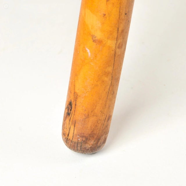 Brown Mid 20th Century Wicker Three Leg Stool in the Style of Tony Paul For Sale - Image 8 of 15