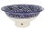 2010s Moroccan Bowl Morocco Ceramic Blue White Raised Bowl Hand Painted Signed Moroccan 10in For Sale - Image 5 of 6