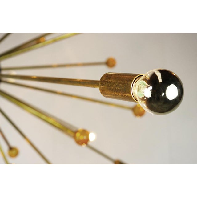 Vintage Sputnik Hanging Lamp in the style of Stilnovo, 1950s For Sale - Image 6 of 8