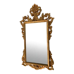Antique 1890s Ornate Carved Giltwood Mirror