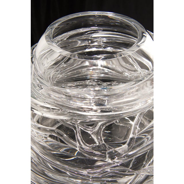 Drop Honey Vase in Crystal Glass, 1990s For Sale - Image 3 of 9