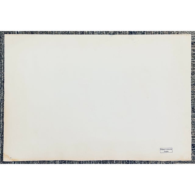 1970s 1952 Robert Colborne Mid Century Modern Landscape Painting For Sale - Image 5 of 5