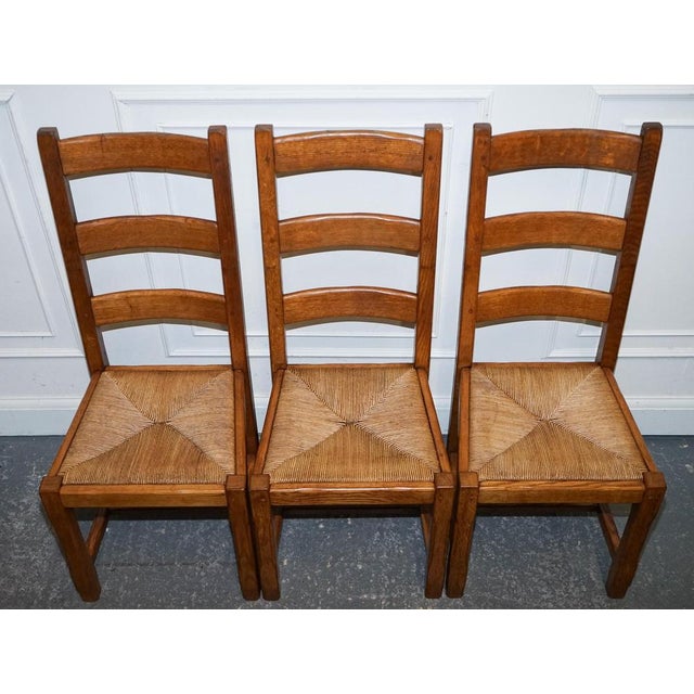 Vintage French Farm Country Dining Chairs, 1950s, Set of 6 For Sale - Image 11 of 17