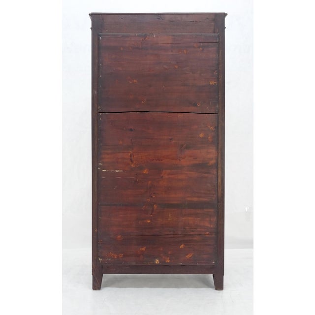 Mid 20th Century Fine Carved Mahogany Claw Feet Glass Shelved Bookcase Display Cabinet Stunning For Sale - Image 5 of 12