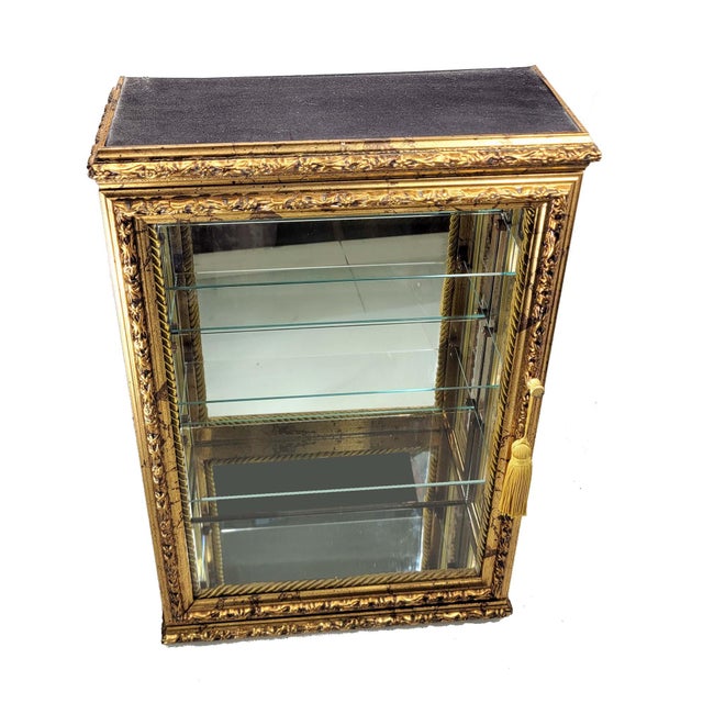 Vintage Horchow Wall Display Glass Mirror Curio Chairish