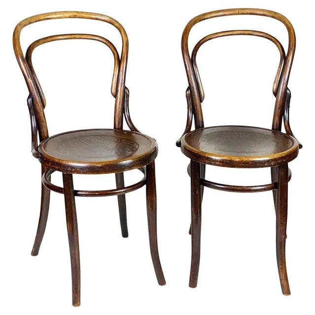 Nr.14 Chairs from Thonet, 1900s, Set of 2 For Sale - Image 9 of 9