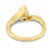 Vintage 1.52 Carat Pear Shape Diamond 14k Yellow Gold Engagement Ring, Size 7 For Sale In Los Angeles - Image 6 of 8