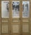 Art Nouveau Wooden and Engraved Glass Partition Doors, 20th Century, Set of 3 For Sale - Image 4 of 5