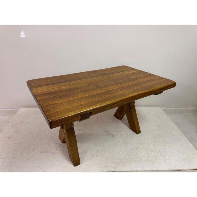 Mid-Century Refectory Style Oak Dining Table from De Puydt, Belgium, 1970s For Sale - Image 4 of 14