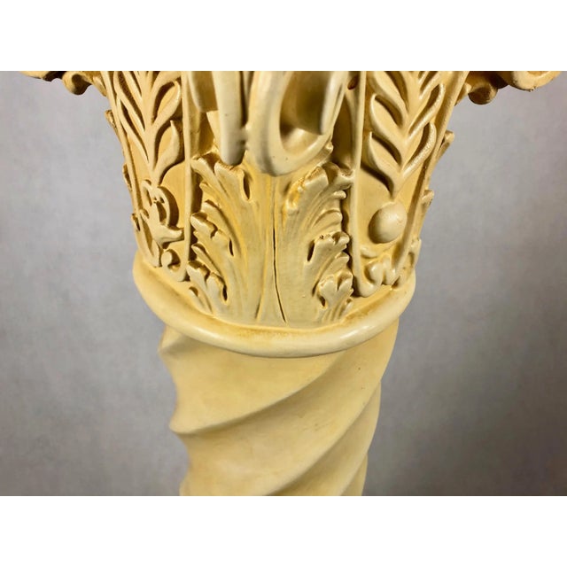 Vintage Roman Column Flower Stand Pedestal, 1980s For Sale - Image 12 of 13