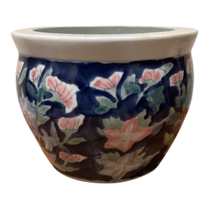 Vintage Chinoiserie Porcelain Jardinière or Bowl Planter