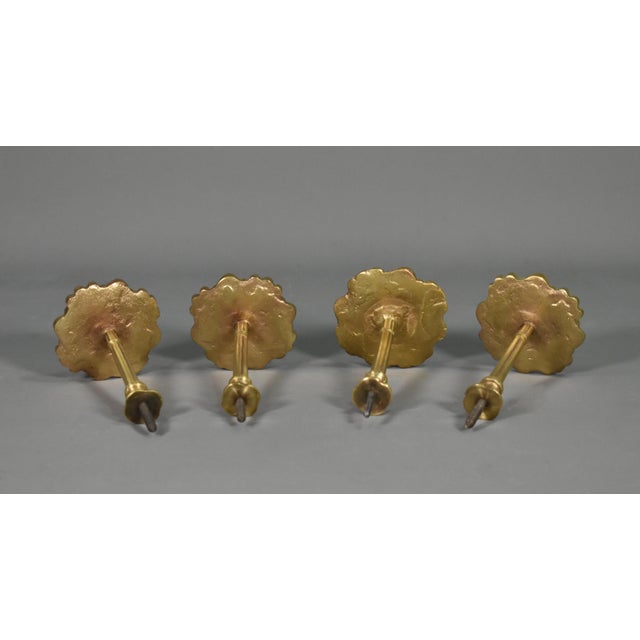 French Bronze Curtain Tie-Backs, Early 20th Century, Set of 4 For Sale - Image 13 of 14