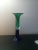 Glass 1980s Rogaska Green/Blue Art Glass Reversible Vase, Made in Yoguslavia For Sale - Image 7 of 8