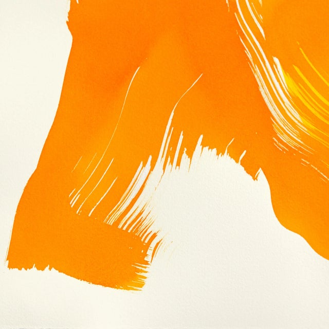 The Marigold Dress 4 - Minimalist Figurative Ink Painting on Paper Original Artwork by Bettina Mauel For Sale - Image 4 of 5