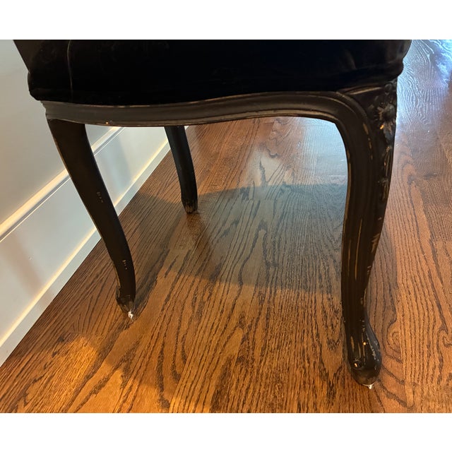 Black 8 Jason Home, Vintage-Style Louis XV Inspired Dining Side Chair (Mid 18th Century French) For Sale - Image 8 of 14